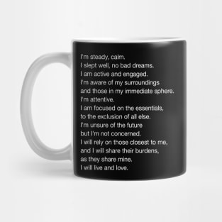 I will live and love Mug